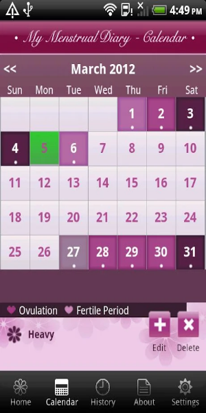 My Menstrual Diary 스크린샷 1