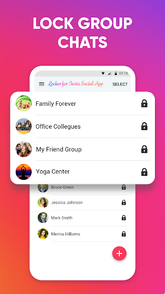 Schermata Locker for Insta Social App Mod 1