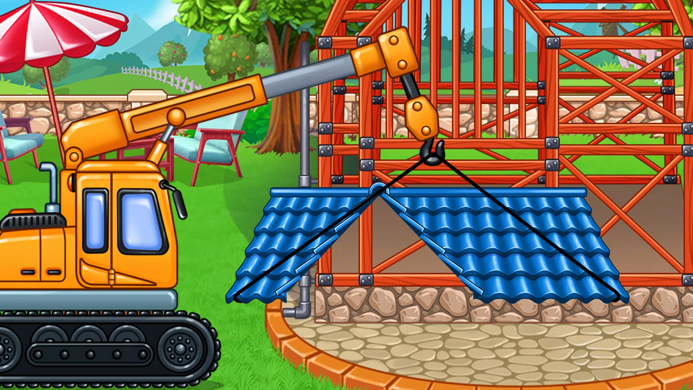 Construction Truck Kids Games स्क्रीनशॉट 1