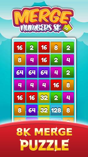 2048 Number Merge Games Puzzle ภาพหน้าจอ 0