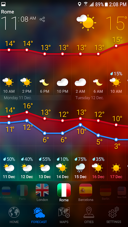 WEATHER NOW Mod Captura de pantalla 1