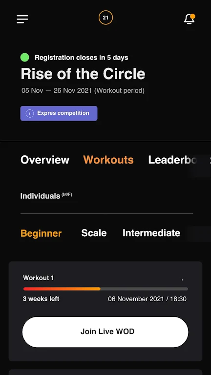 circle21.app ဖန်သားပြင်ဓာတ်ပုံ 1