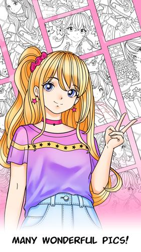 Anime Games Coloring Book 스크린샷 1