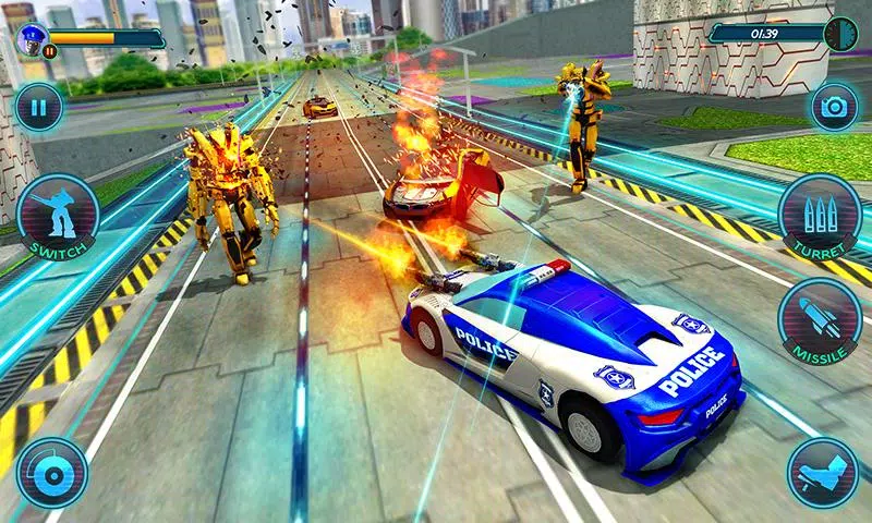 US Police Robot Car Revenge應用截圖第1張