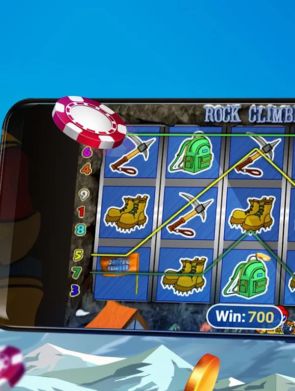 Rock Climber Free Casino Slot Machine Capture d'écran 0