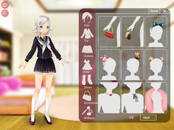Anime Girl Creator & Dress Up Captura de tela 0