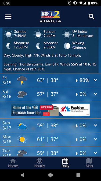 WSB-TV Weather應用截圖第2張