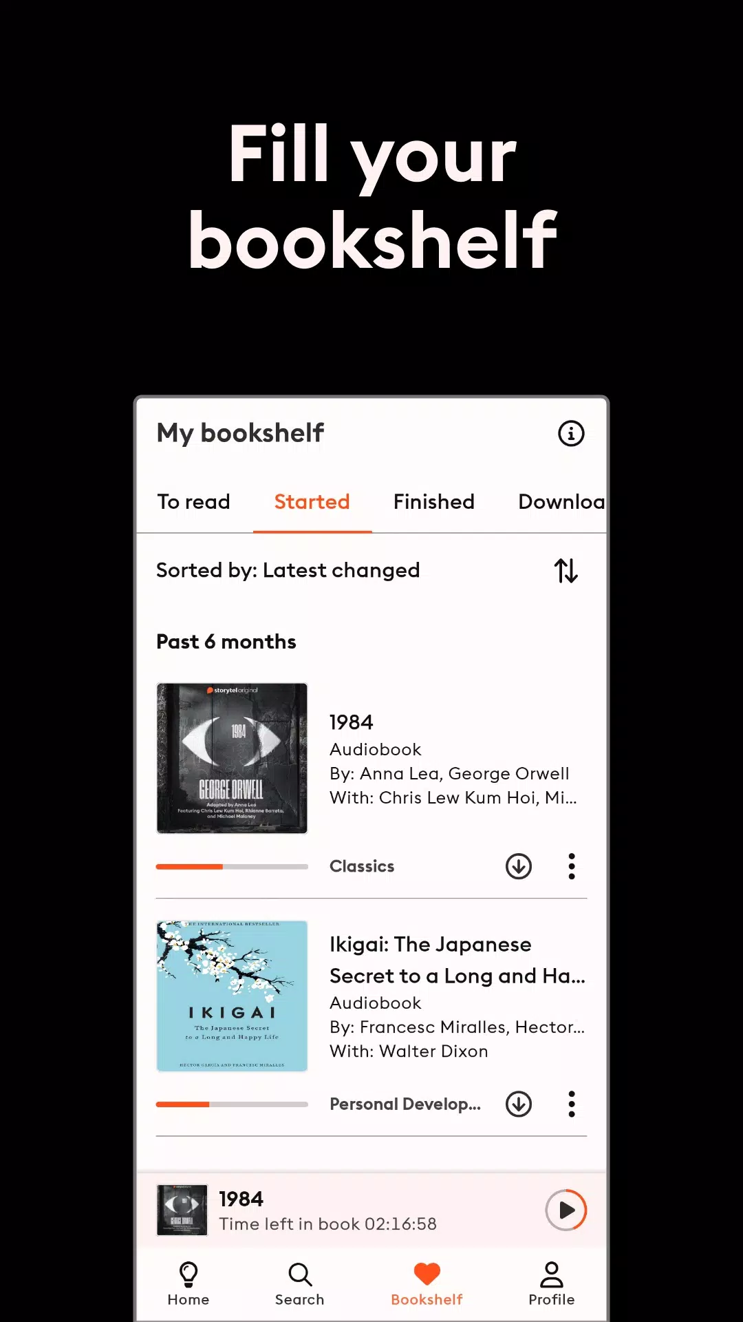 Storytel ဖန်သားပြင်ဓာတ်ပုံ 3