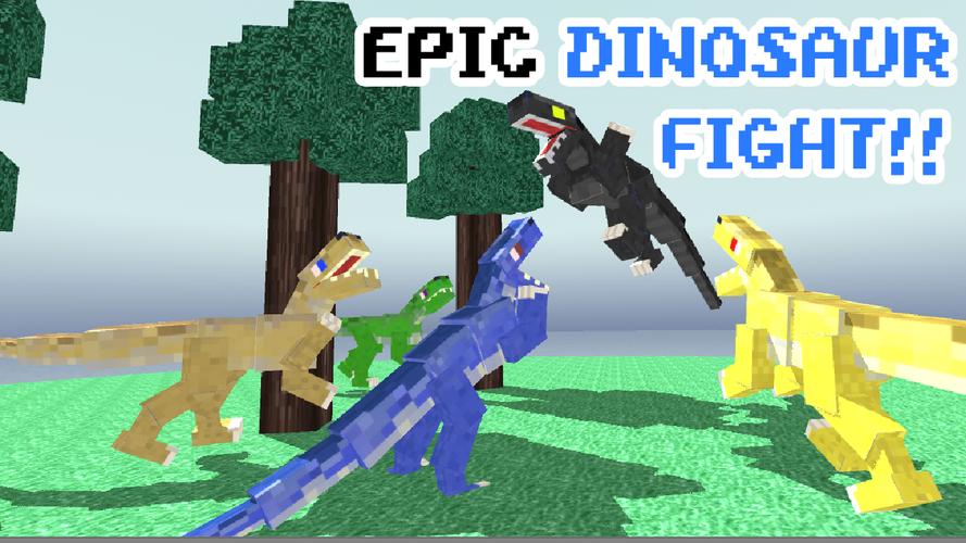 Blocky Dino Park Raptor Attack Tangkapan skrin 3