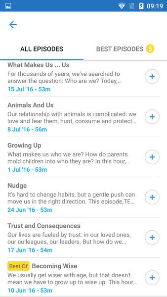 Podcast App Schermafbeelding 1