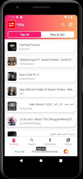Schermata Yt5s.io Music Downloader 1