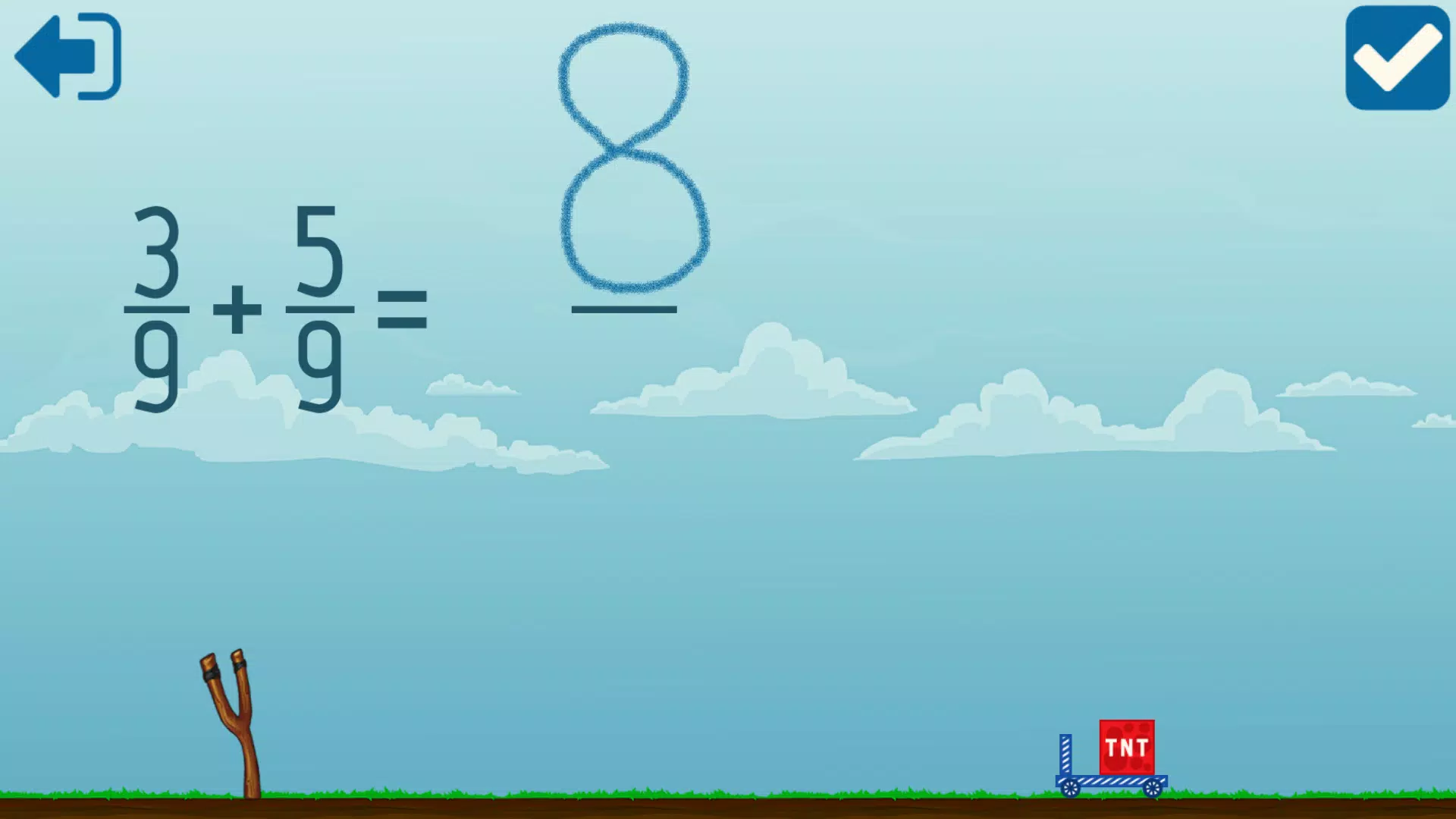 Adding Fractions Math Game ภาพหน้าจอ 2