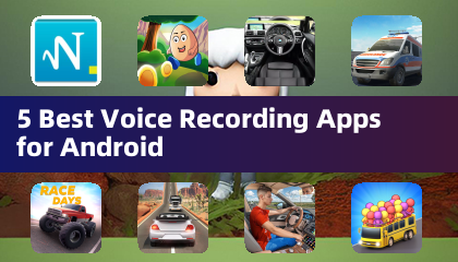 5 meilleures applications d'enregistrement vocal pour Android