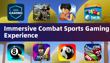 Experiência imersiva de jogos de esportes de combate